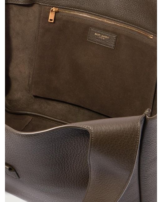 Sac À Main En Cuir Texturé Le 5 À 7 Bea Saint Laurent en coloris Brown