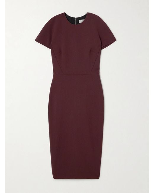 Victoria Beckham Purple Crepe Dress