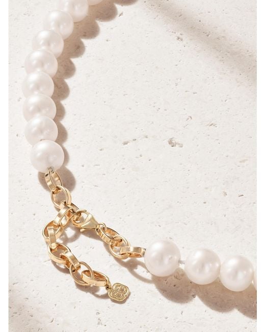 Sydney Evan Natural 14-Karat, Sapphire And Pearl Necklace