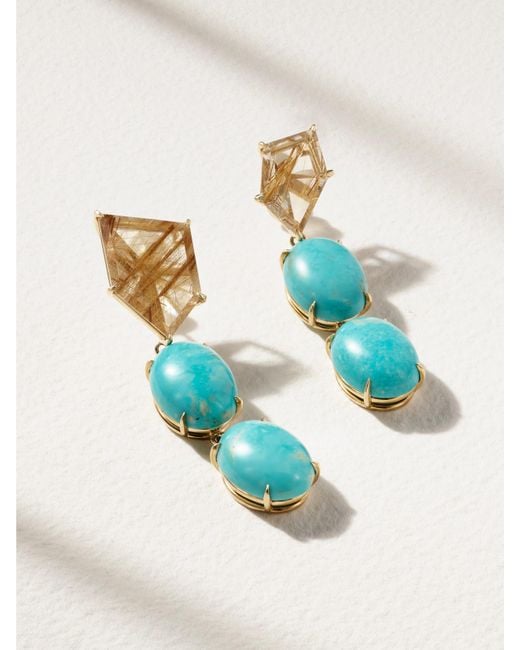 JIA JIA Blue Mona Lisa, And Quartz Earrings