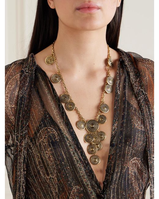 Saint Laurent Natural Tone Necklace