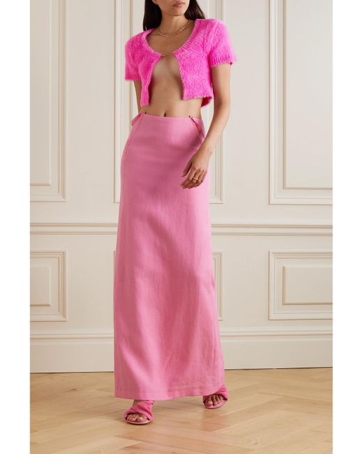 Jacquemus Pink Cardigans: The Snow Mail