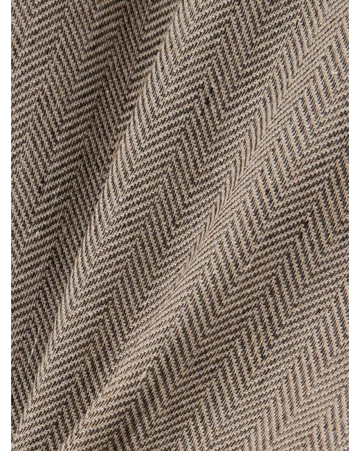 Chemise En Lin À Chevrons André Loro Piana en coloris Natural