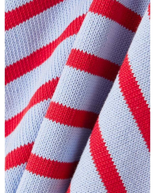 &Daughter Red Shona Striped Organic Cotton Top