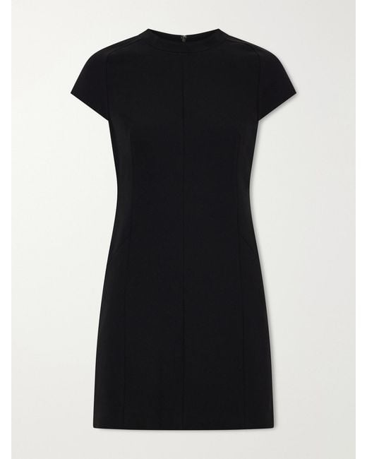 Theory Black Crepe Mini Dress