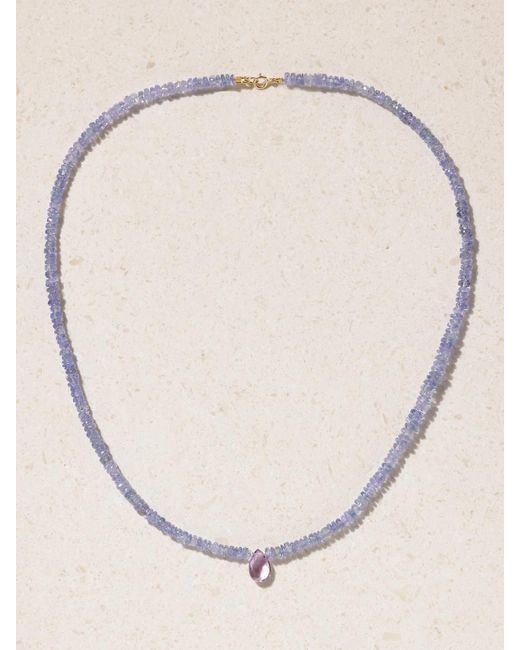 JIA JIA Natural Tanzanite And Amethyst Necklace
