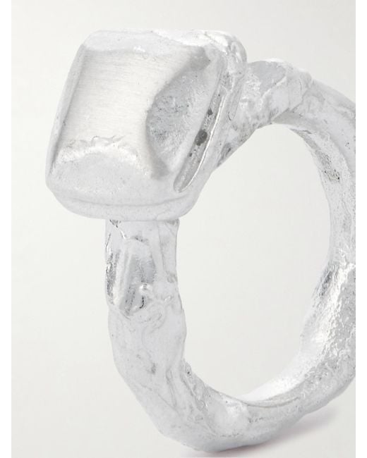 Alighieri White The Ancient Incantations Recycled Pinky Ring