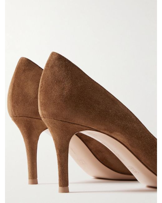 Gianvito Rossi Brown Gianvito 70 Suede Pumps