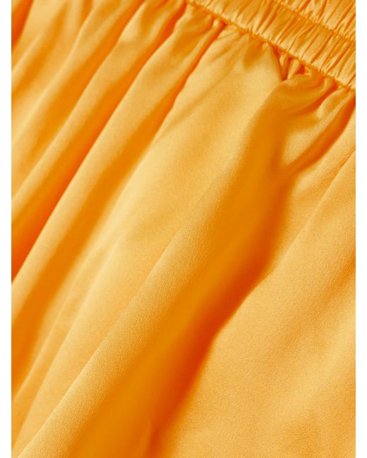 Christopher Esber Yellow Jason Shorts Aus Seidensatin