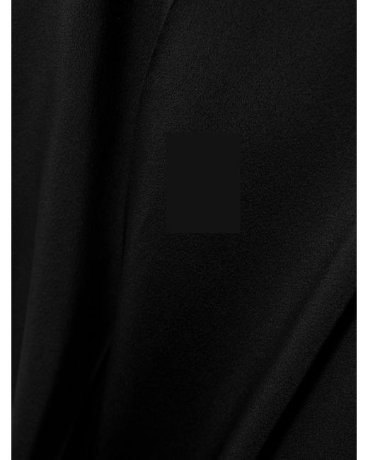 Stella McCartney Black Satin Wide-Leg Pants