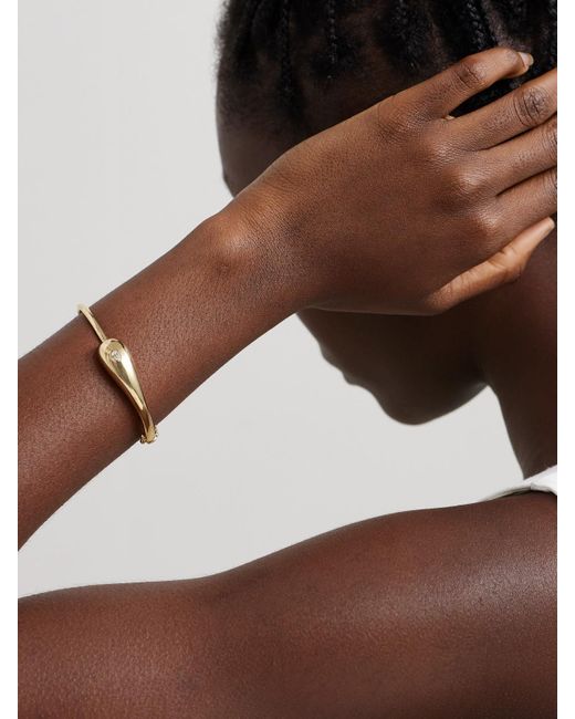 Mateo Natural Droplet 14-Karat Diamond Bracelet
