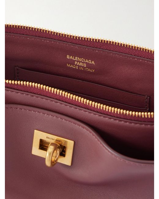 Balenciaga Purple Rodeo Sling Pochette Leather Shoulder Bag