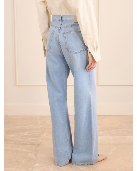 Citizens of Humanity Blue Annina Mid-Rise Straight-Leg Jeans