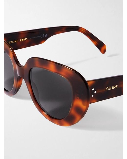 Céline Multicolor Oversized Butterfly-Frame Acetate Sunglasses