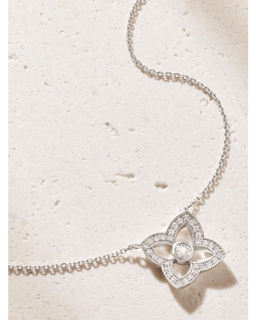 De Beers London Natural Lotus By De Beers 18-Karat Diamond Necklace