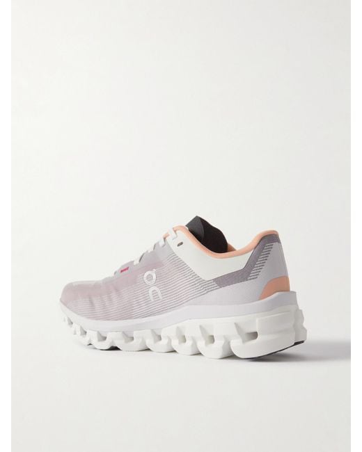 On Shoes Gray Cloudflow 4 Sneakers Aus Mesh