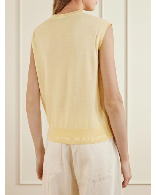 Another Tomorrow Yellow Wool Tank