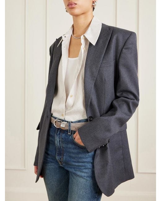 DEHANCHE Gray Hollyhock Suede Waist Belt