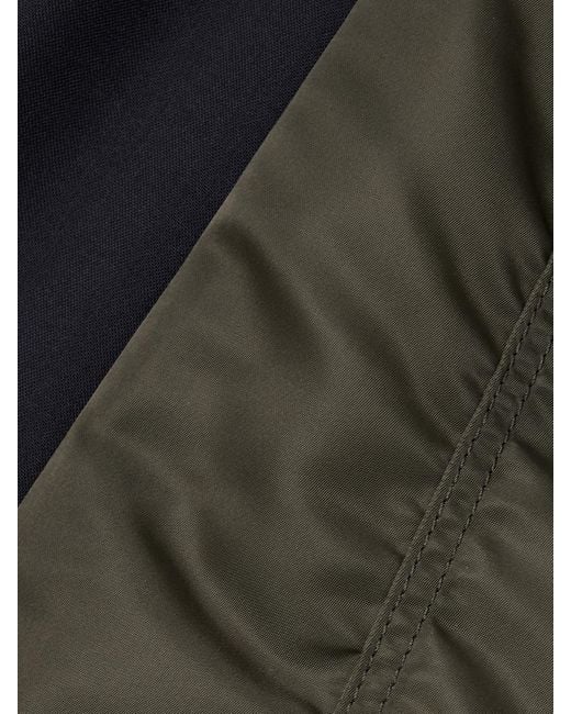 Sacai Blue Hemd Aus Baumwolle Und Shell