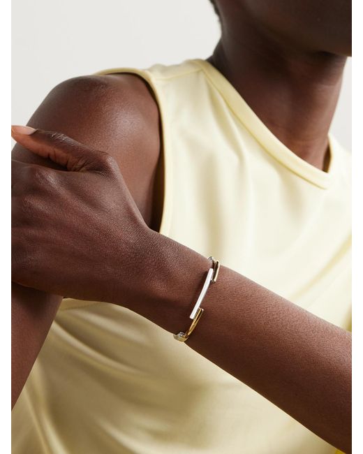 Rainbow K Natural Monica 9-Karat And Diamond Bangle