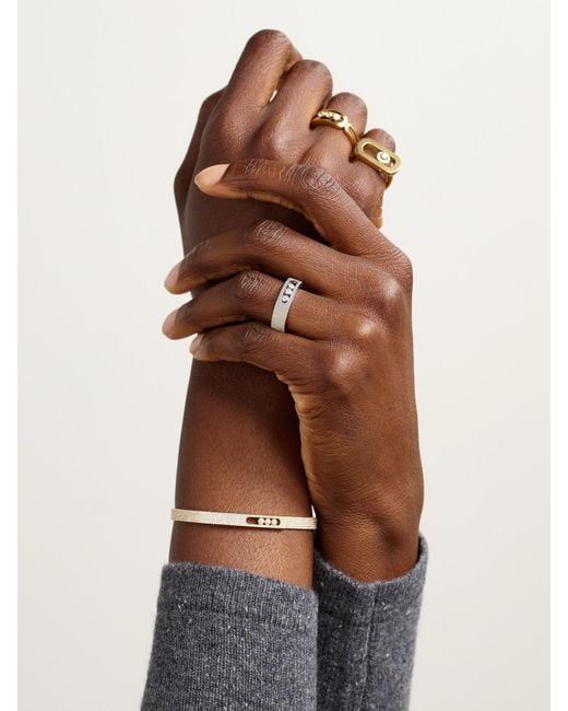 Messika Natural Move Noa Ciselé 14-Karat Diamond Ring