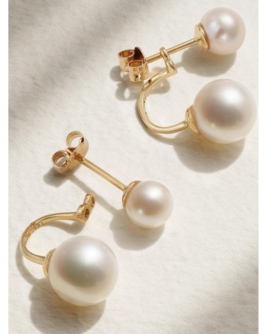 Mateo Natural 14-Karat Pearl Earrings