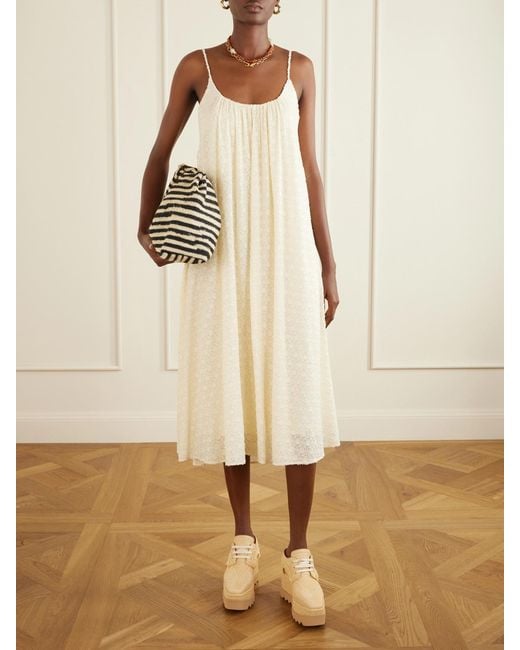Stella McCartney Natural Elyse Woven Raffia Platform Brogues