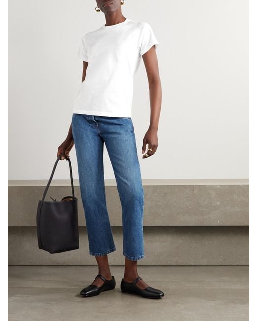 The Row Blue Riaco Halbhohe Jeans Mit Geradem Bein