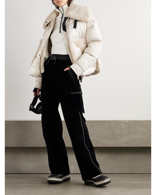 Moncler Natural Color-Block Stretch-Jersey Base Layer