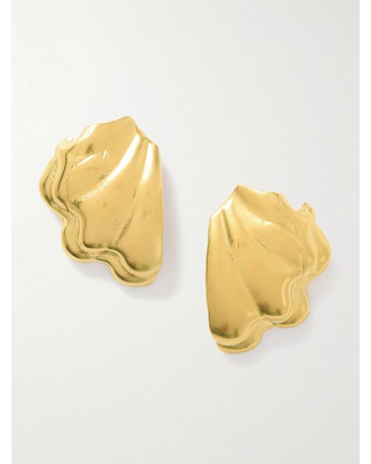 YSSO Metallic Ocean Vergoldete Ohrringe