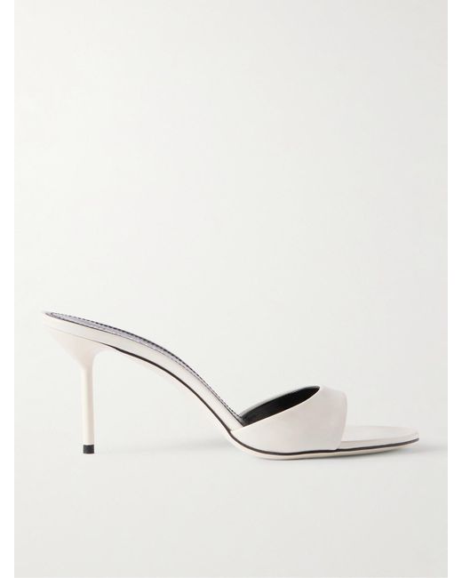 Mules En Cuir Verni Lidia Paris Texas en coloris Natural