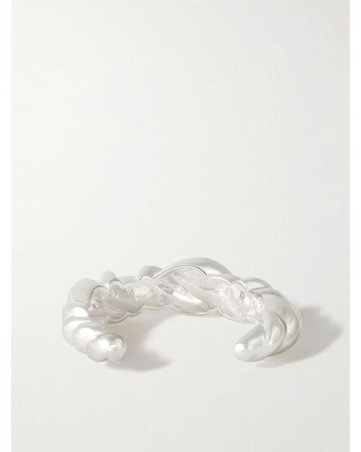 Completedworks Natural Meandering Rhodium-Plated Cuff