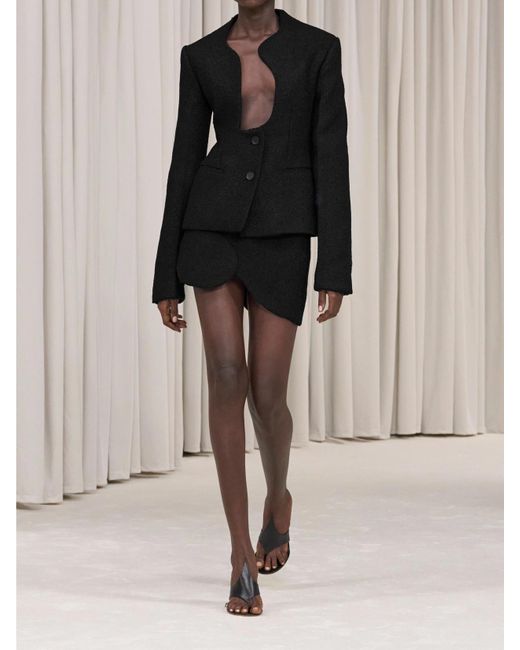 Ferragamo Black Bouclé Jacket