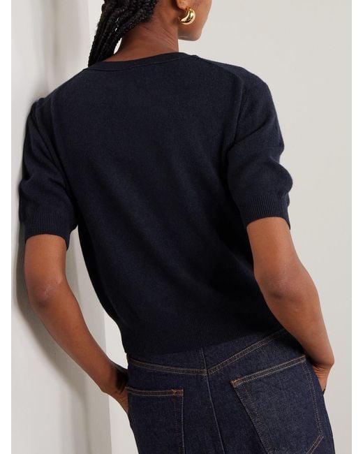 Lisa Yang Blue Genevra Cashmere T-Shirt