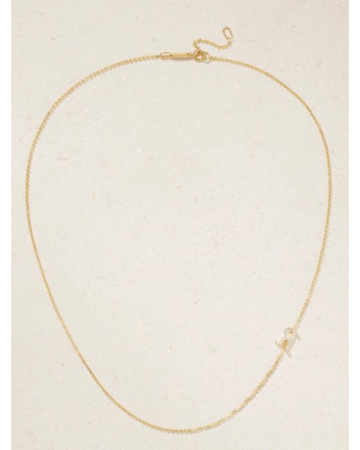 Anita Ko Natural Initial 18-Karat Diamond Necklace