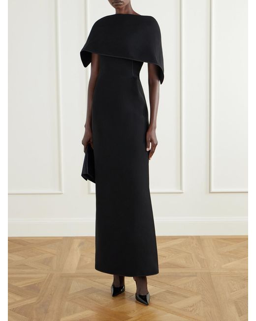 Maticevski Black Prowess Crepe Gown