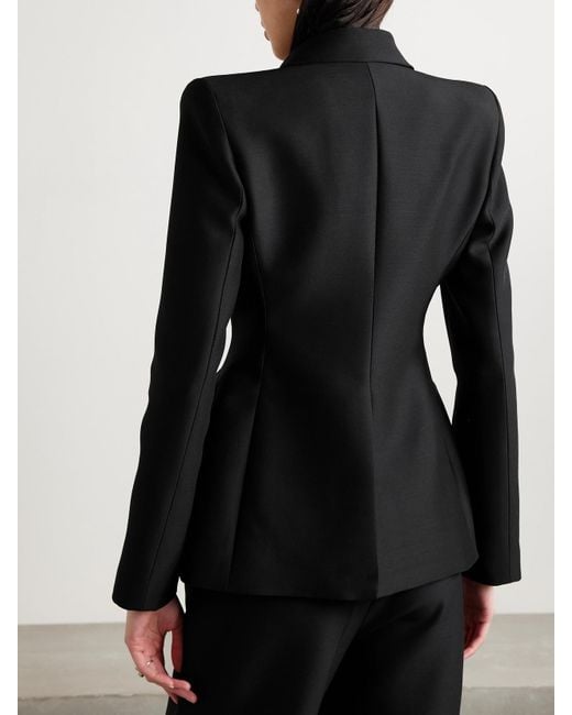 Blazer En Radzimir De Laine Et De Soie Mélangées Comptoir Adam Lippes en coloris Black