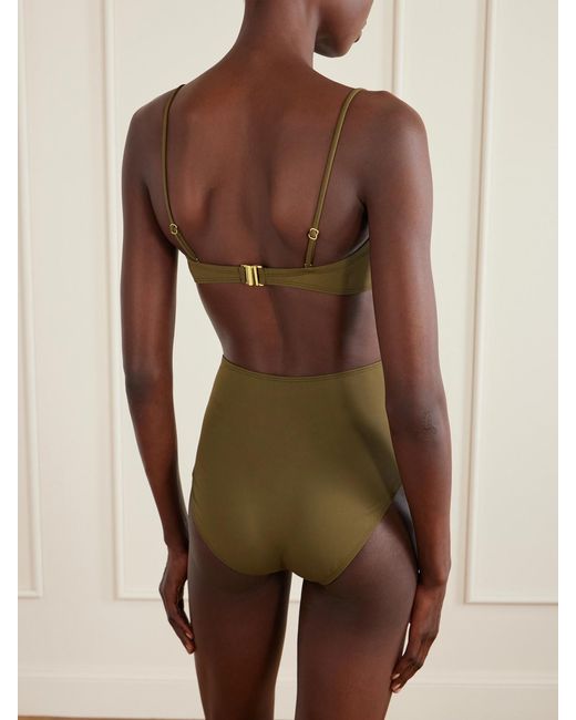Nili Lotan Green Bikini Briefs