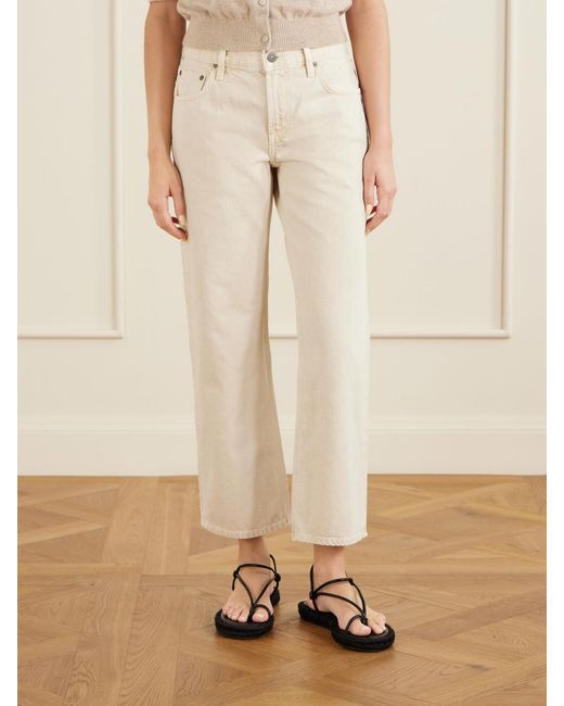 Citizens of Humanity Natural Faye Mid-Rise Straight-Leg Jeans