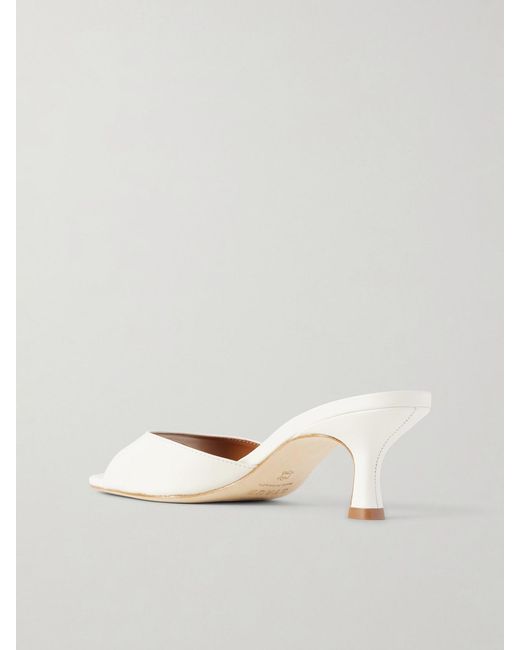 Staud Natural Brigitte Leather Mules