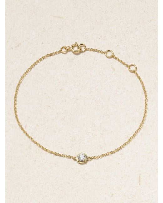 STONE AND STRAND Natural The Donna Armband Aus 14 Karat Mit Diamant