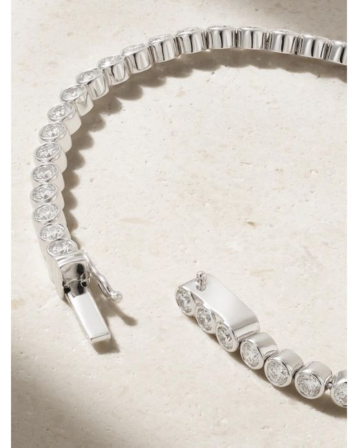 De Beers London Natural Diamond Lines Db Classic Eternity 18-Karat Diamond Bracelet