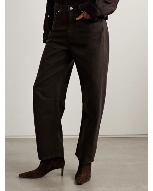 Citizens of Humanity Black Miro Halbhohe Barrel-Jeans