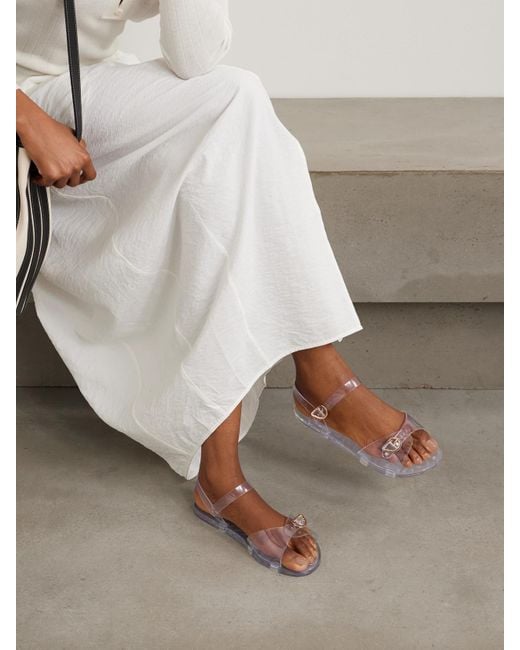 Ancient Greek Sandals Gray Irini Slingback-Sandalen Aus Recyceltem Pvc