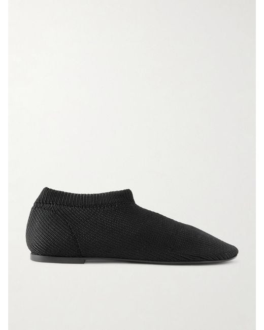 Proenza Schouler Black Glove Knitted Flats