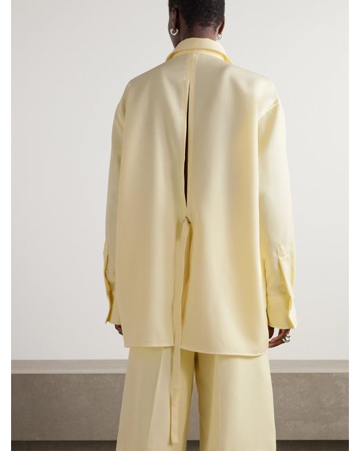 AMI Natural Oversized-Hemd Aus Wolle