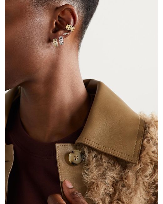 Anita Ko Natural 18-Karat Diamond Hoop Earrings