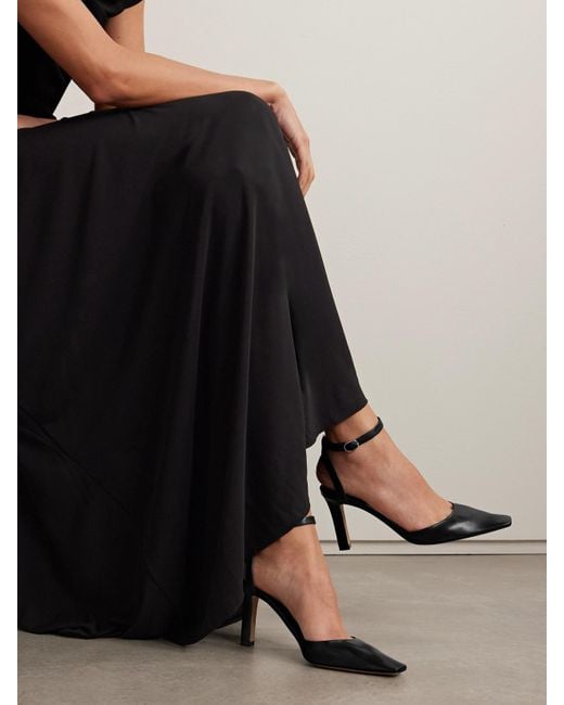 The Row White Carla Pumps Aus Leder
