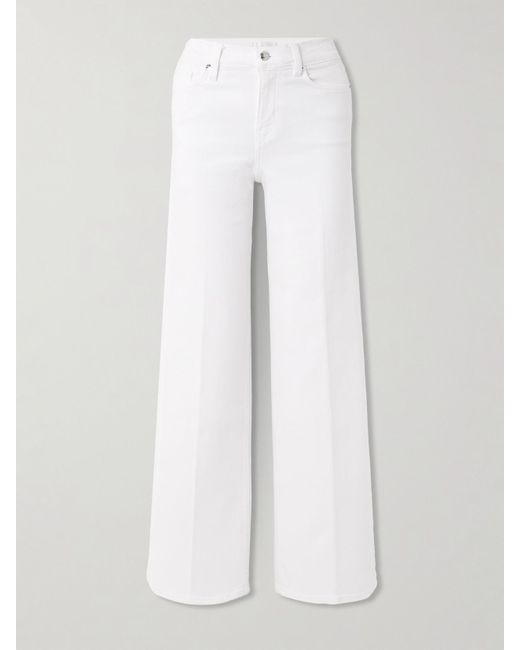 FRAME White Le Slim Palazzo High-Rise Wide-Leg Jeans