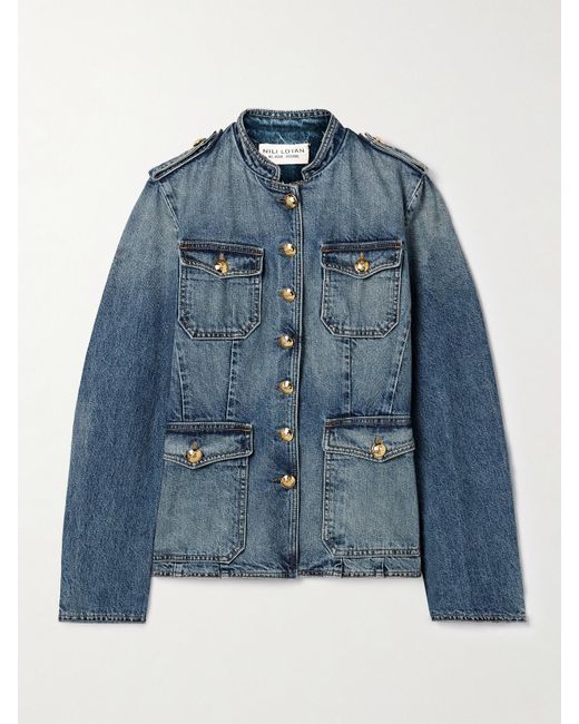 Nili Lotan Blue Geraldine Jeansjacke